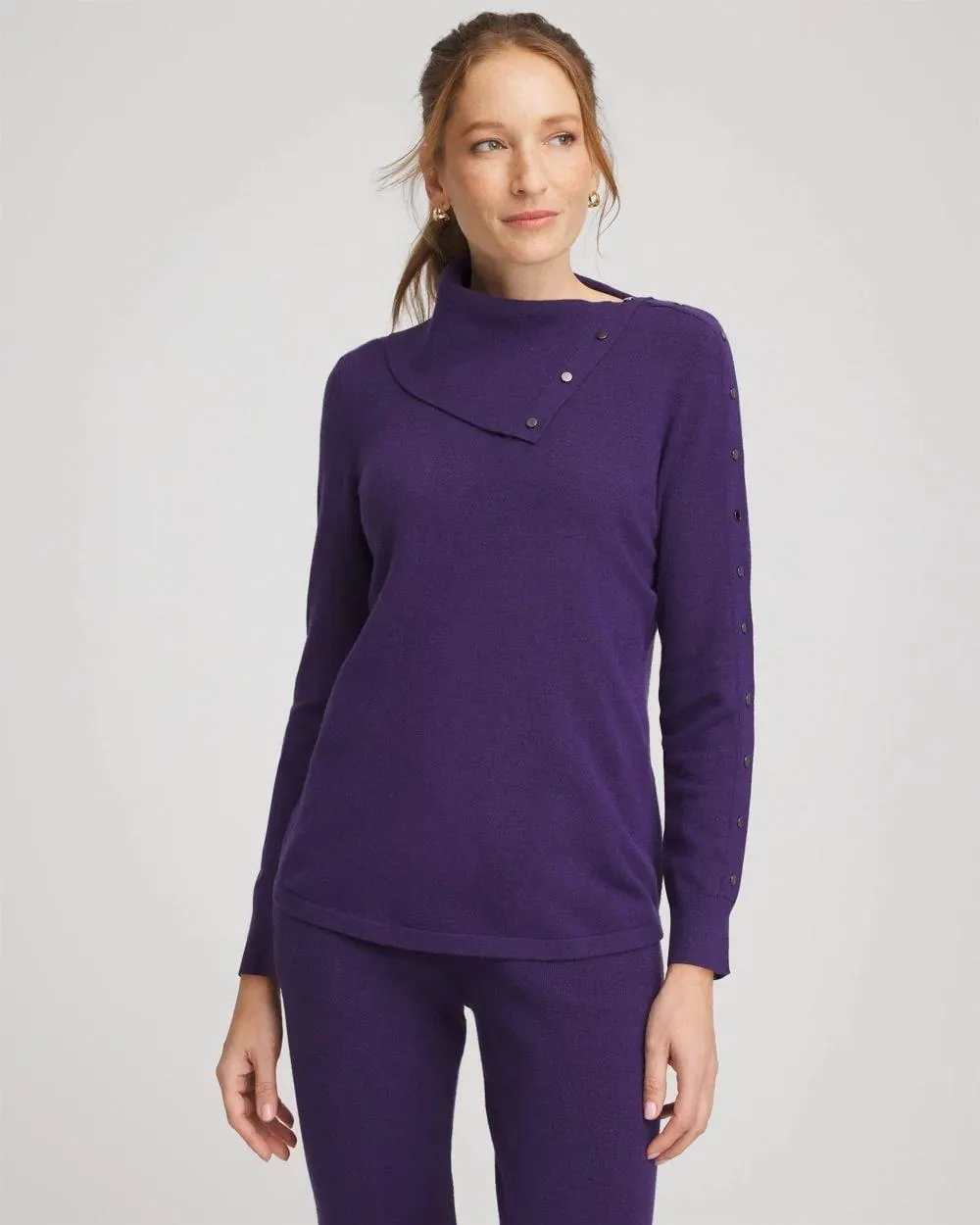 Zenergy ® Luxe Envelope Neck Sweater