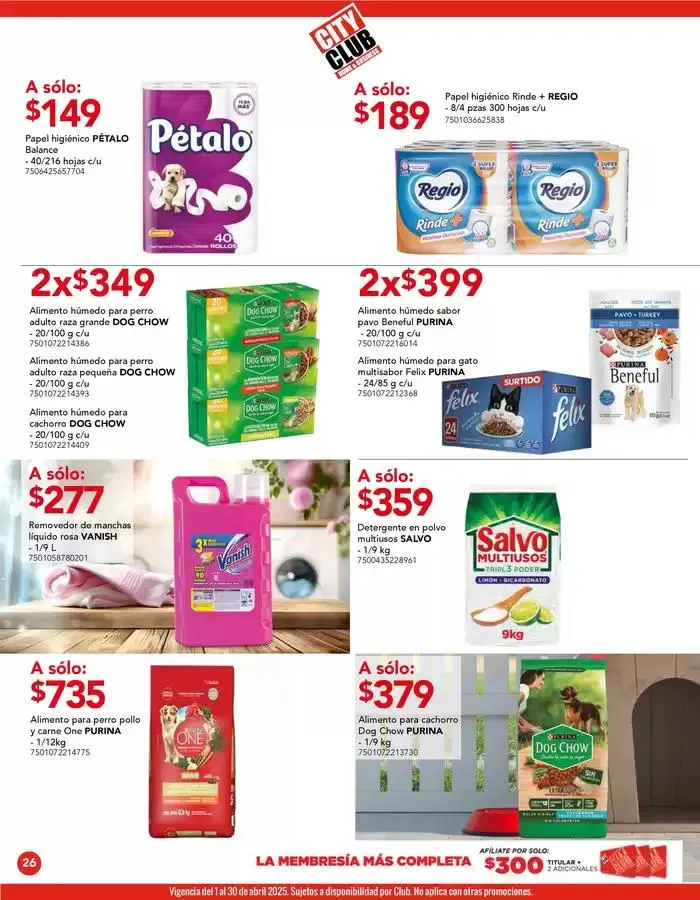 Catálogo de Folleto 1 de abril al 30 de abril 2025 - Pagina 26