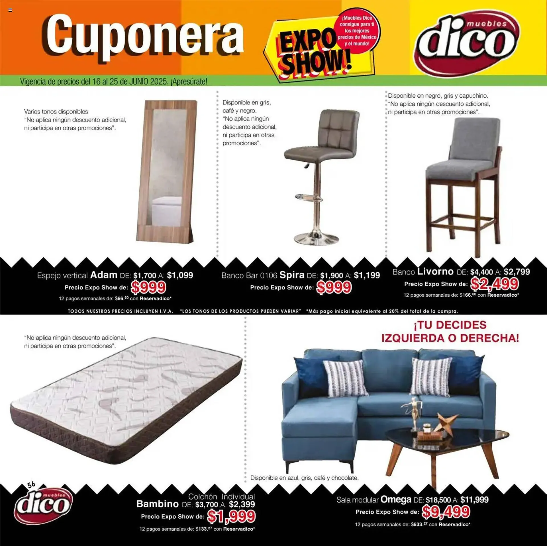 Catálogo de Catálogo Muebles Dico 12 de junio al 25 de junio 2025 - Pagina 54