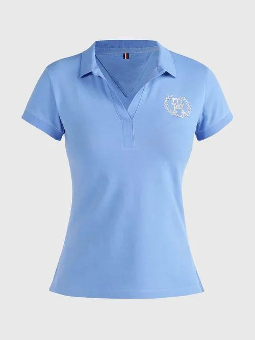 Polo con escudo bordado de mujer Tommy Hilfiger
