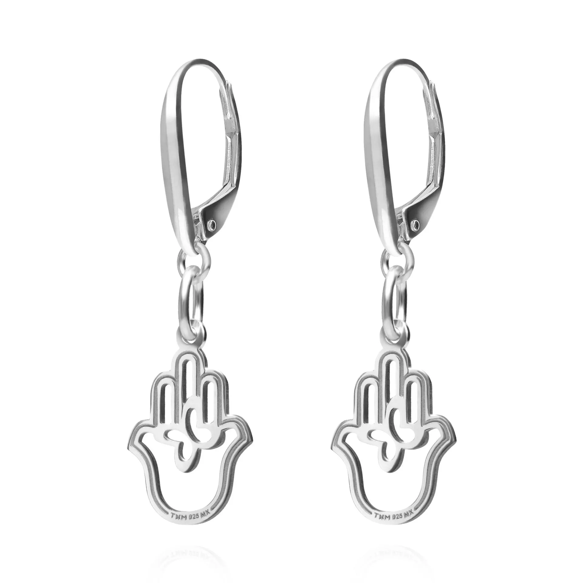 Aretes Mujer Plata 925 Carisma Mano