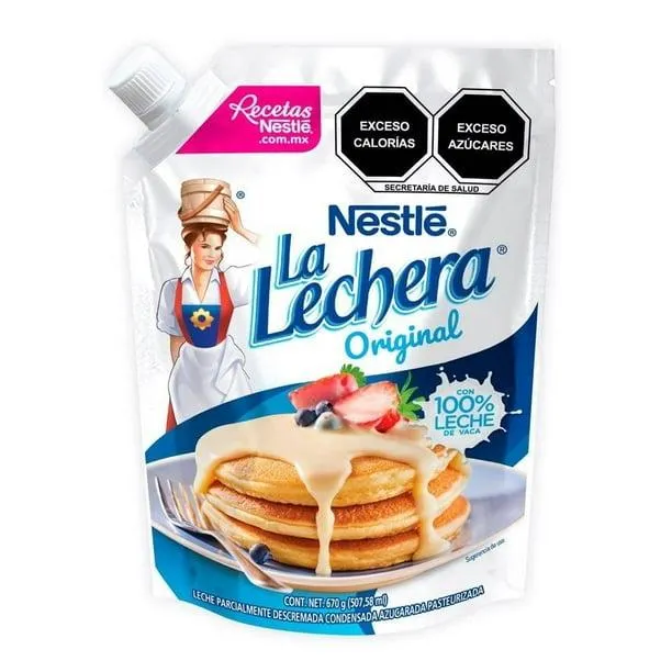 Leche Condensada La Lechera Original Bolsa 670g