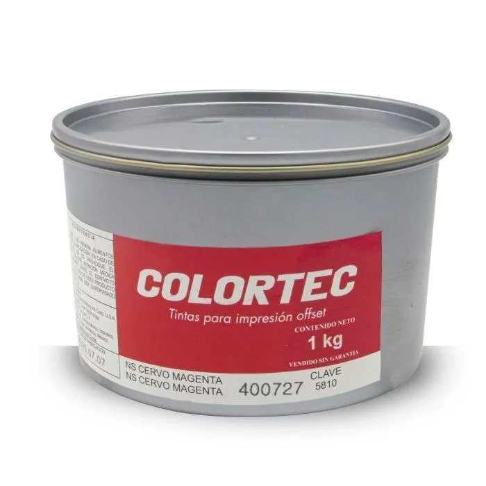 Tinta Seleccion Cervo Colortec 5810 Magenta Process 1 Kg. Fresca