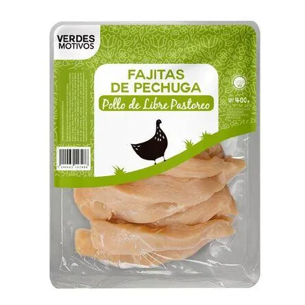 Fajitas de pechuga de Pollo Verdes Motivos 400 gr