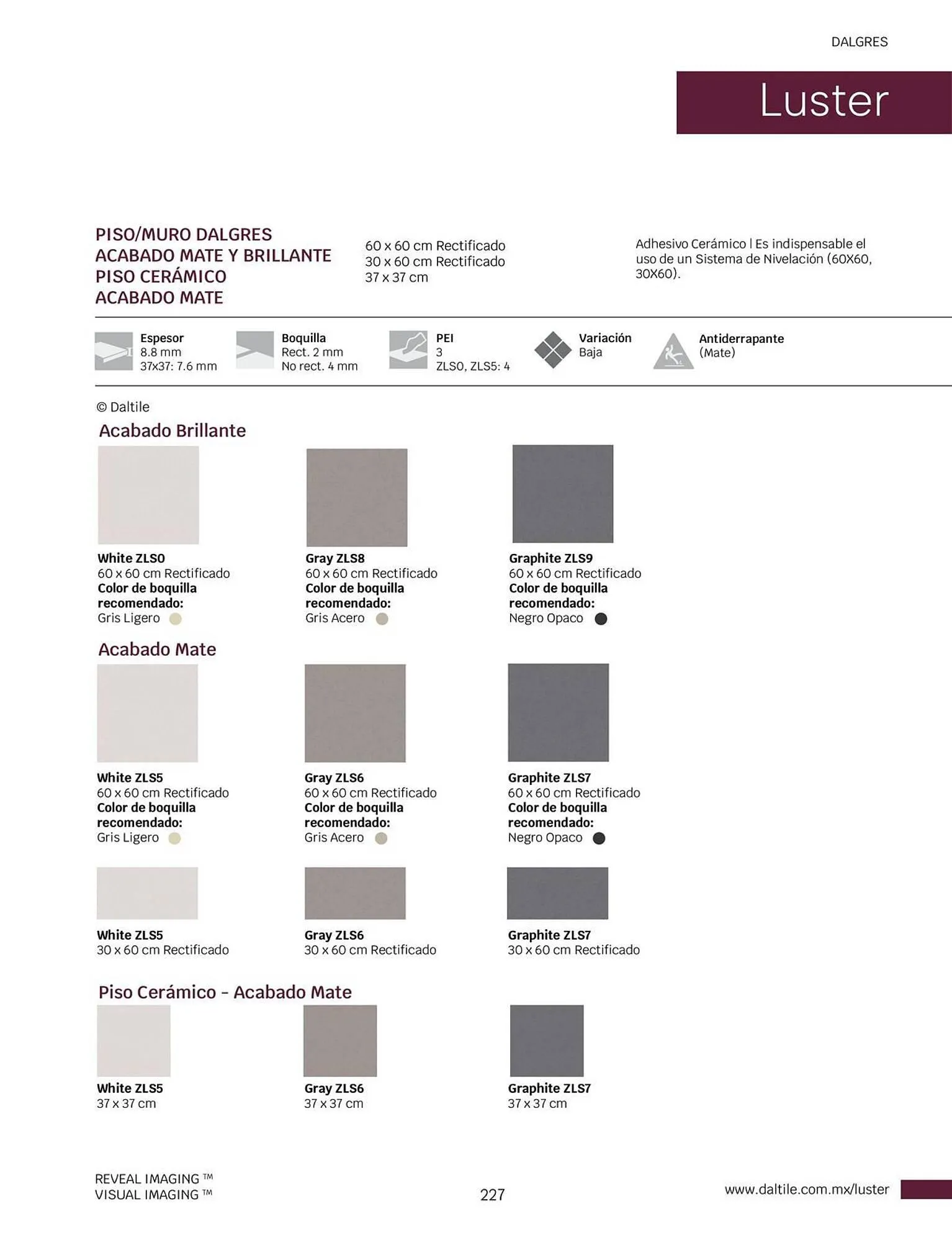 Catálogo de Catálogo Daltile 1 de enero al 31 de diciembre 2024 - Pagina 227