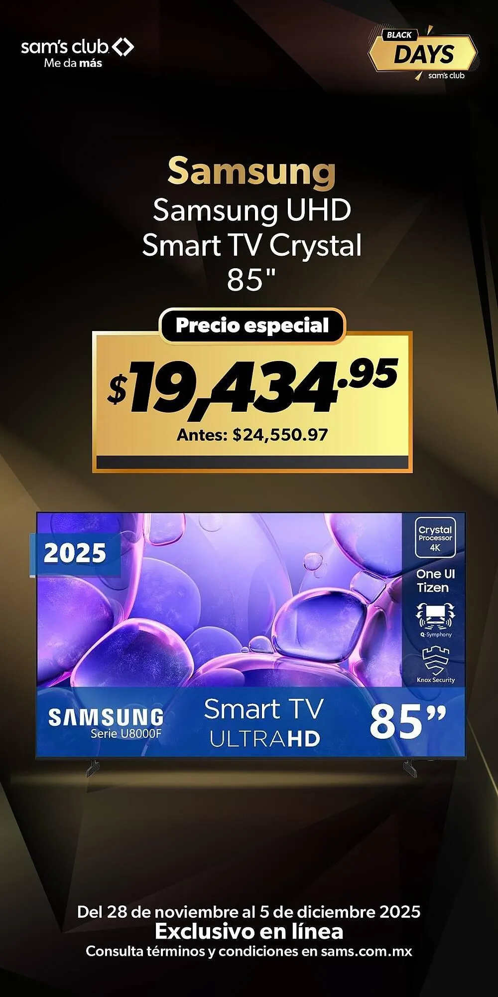 Catálogo de Catálogo Sam's Club 30 de noviembre al 5 de diciembre 2025 - Pagina 1