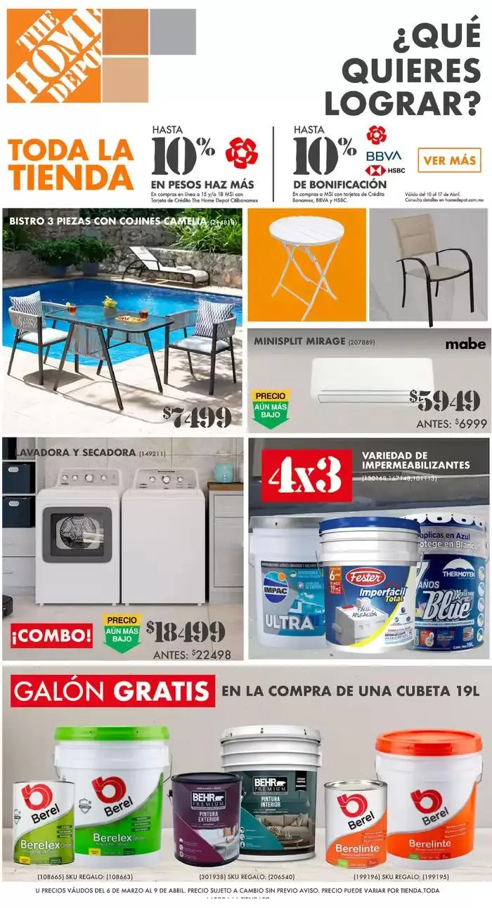 Catálogo de The Home Depot - ¿Qué quieres lograr? 10 de abril al 14 de mayo 2025 - Pagina 1