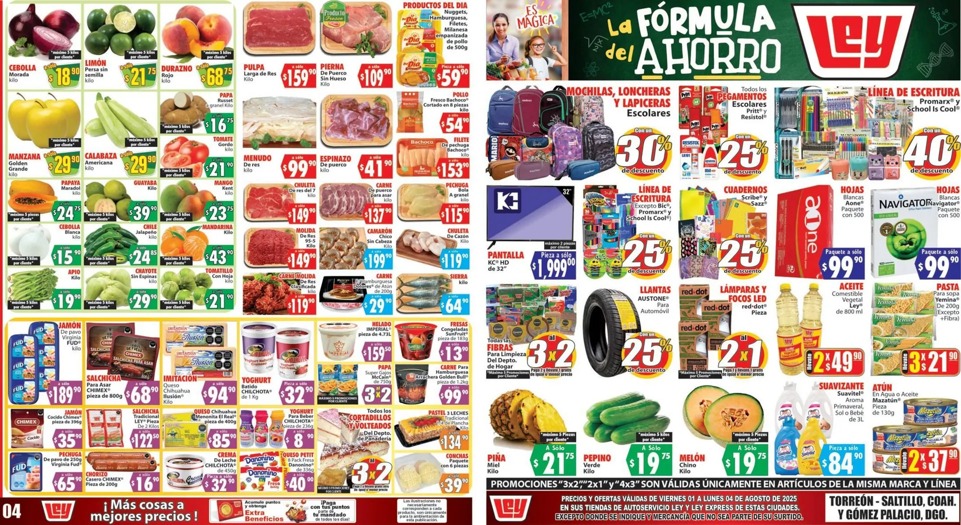 Catálogo de Catálogo Casa Ley 4 de agosto al 4 de agosto 2025 - Pagina 1