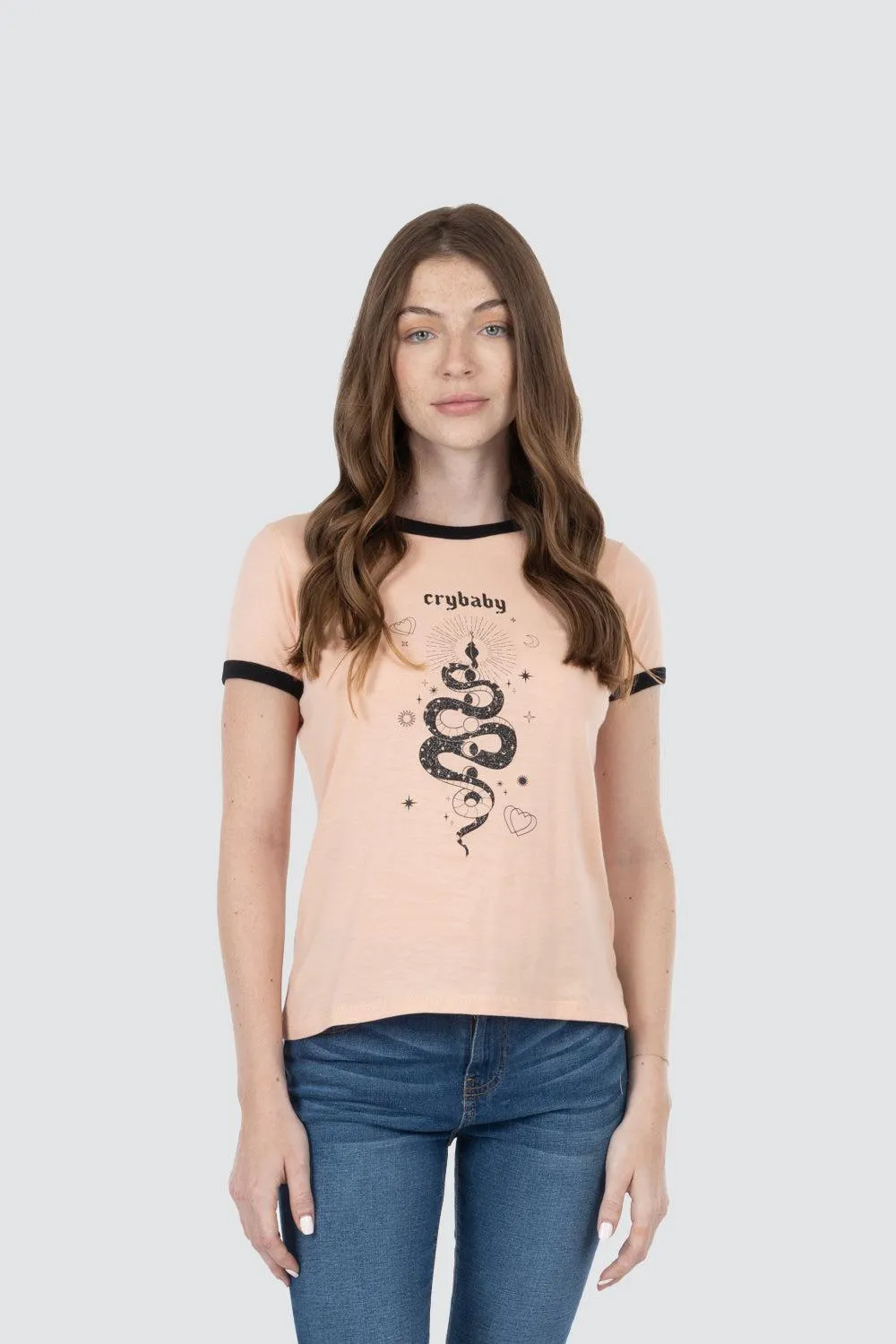 Playera encintada con estampado