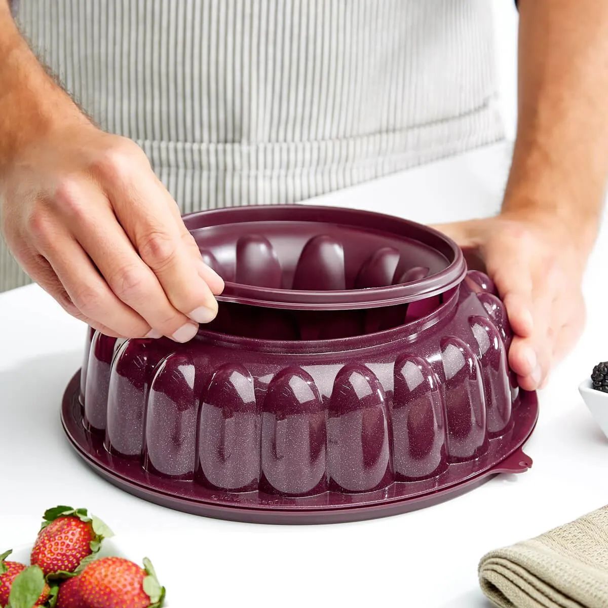 Molde para gelatina Tupperware