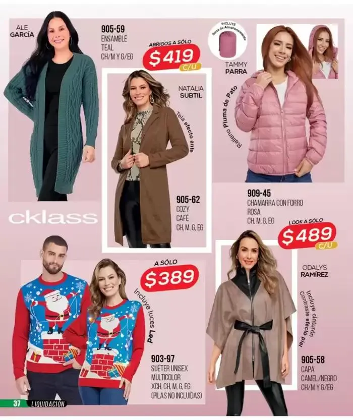 Catálogo de Catálogo Cklass Liquidación Ropa 2025 México 31 de marzo al 31 de agosto 2025 - Pagina 38