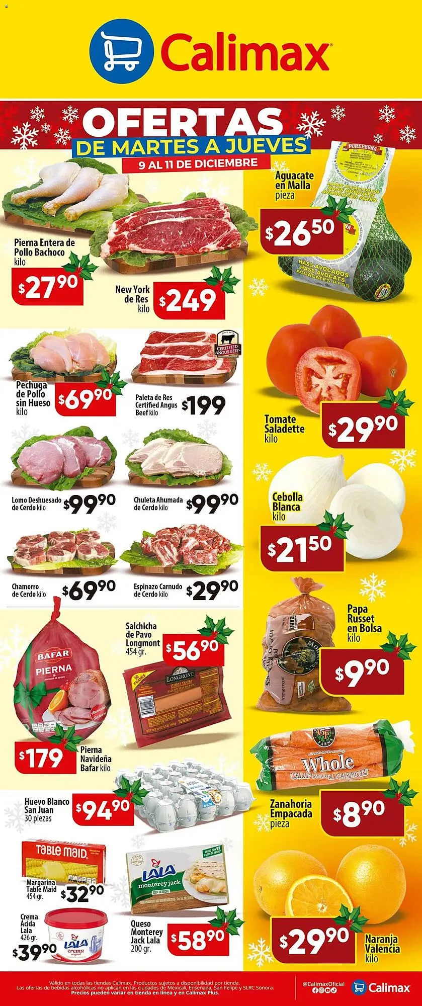 Catálogo de Folleto Calimax 9 de diciembre al 12 de diciembre 2025 - Pagina 1