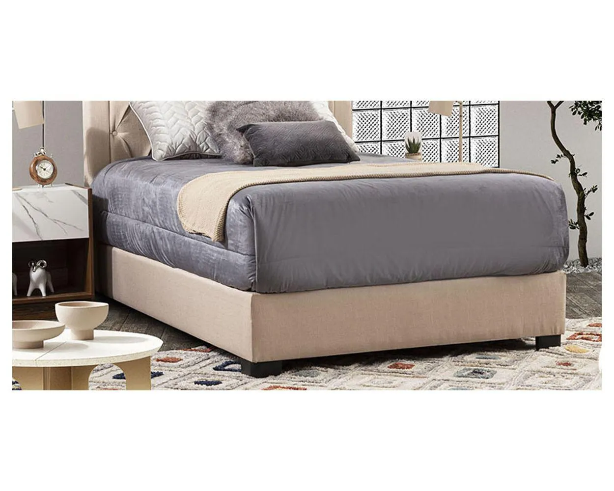 Base De Cama Matrimonial Gianna Beige