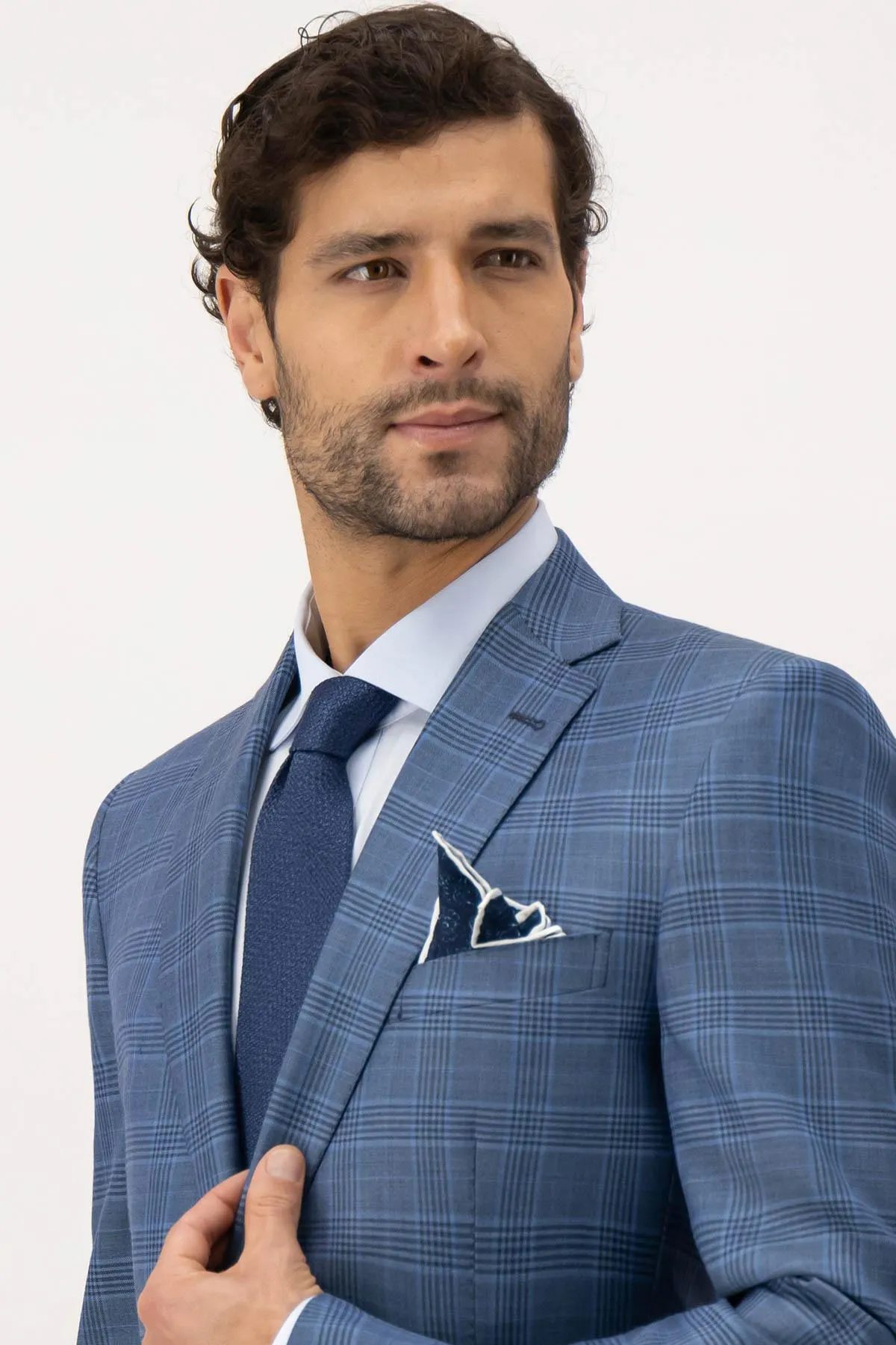 Saco Sport Calderoni Couture Azul Slim Fit