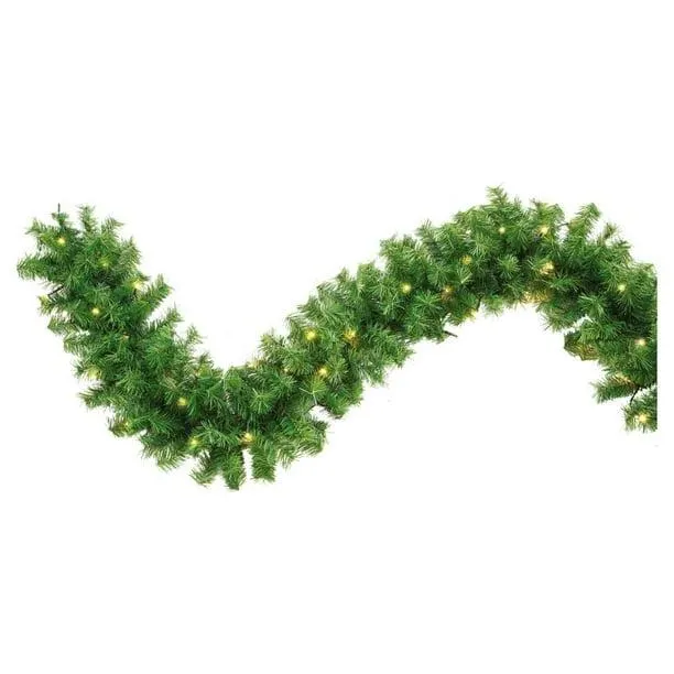 Guirnalda Naviplastic Monarca color Verde de 25 cm de ancho