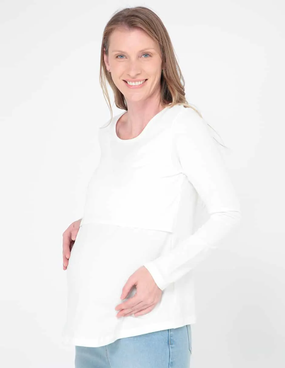 Blusa maternidad Weekend Maternity manga larga para mujer
