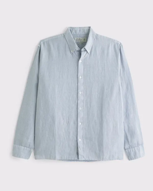 Linen Button-Up Shirt