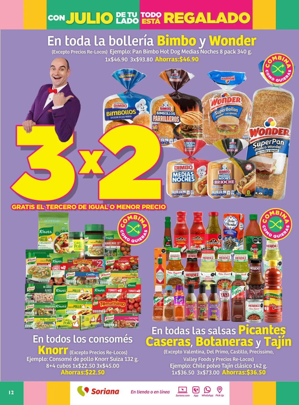 Catálogo de Soriana - Folleto Julio Regalado Mercado Nacional Oferta actual 13 de julio al 20 de julio 2023 - Pagina 12
