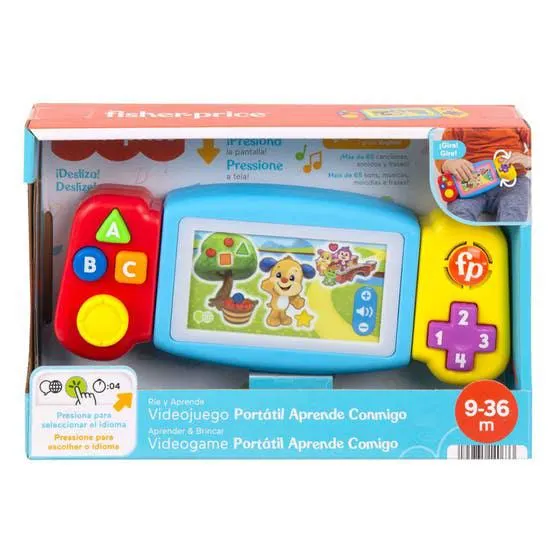 Mattel Fisher-Price Videojuego Portátil Aprende Conmigo HNH13
