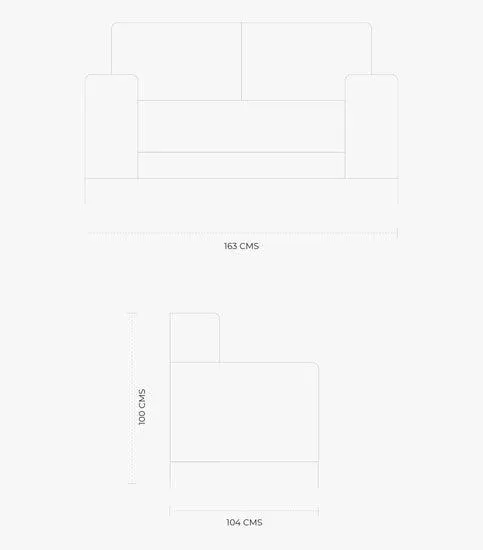 Sofá y Love Armoury de Tela Color Marfil