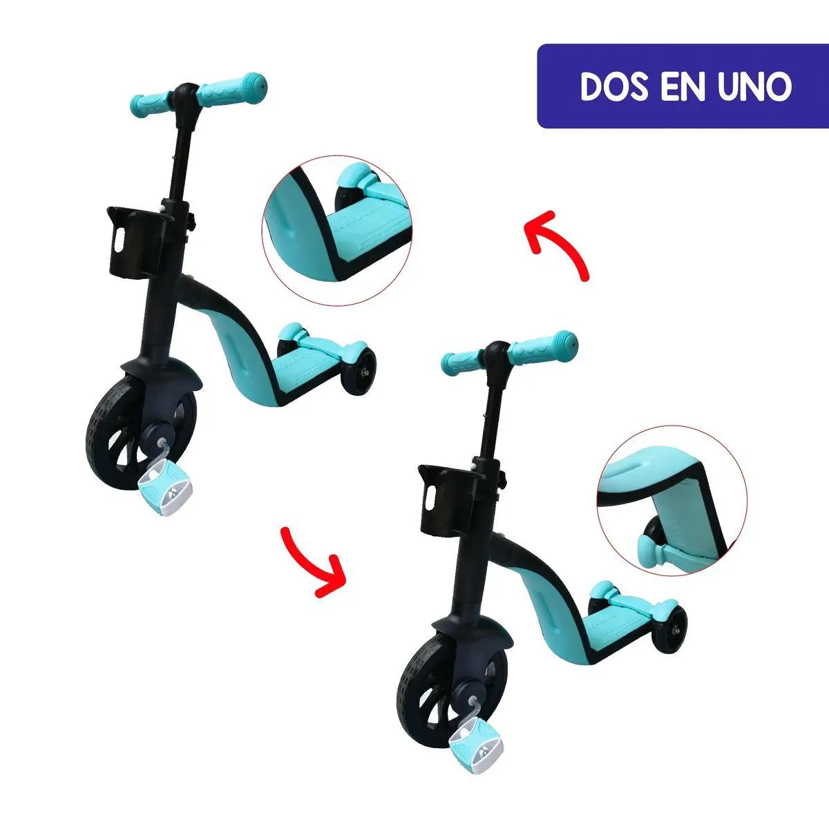 Scooter y Montable para Niños 2 en 1 BM Toys