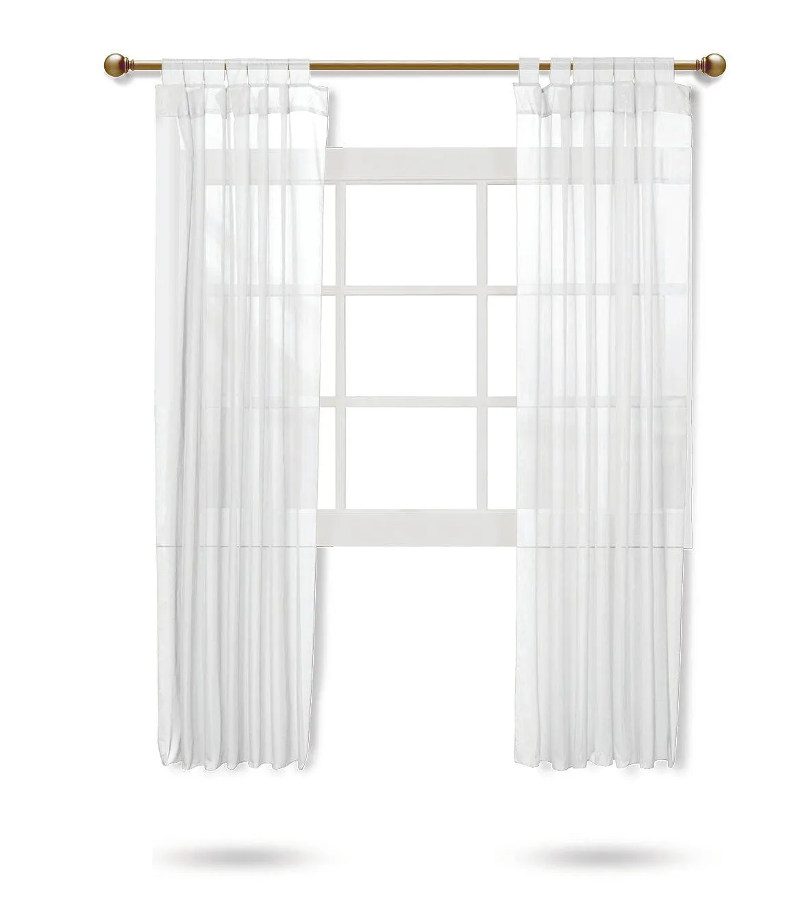 Juego de Cortinas Cortas Tergal