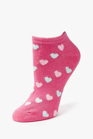 CALCETIN TINES ROSAS CORAZONES