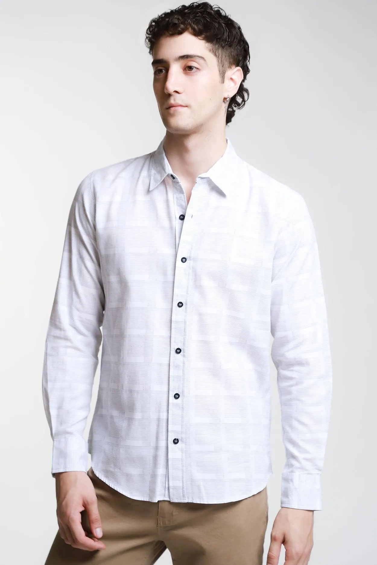 Camisa Manga Larga Estampada