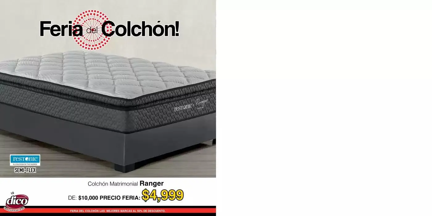 Catálogo de Muebles Dico Feria Del Colchon Centro 2025 10 de abril al 30 de abril 2025 - Pagina 10