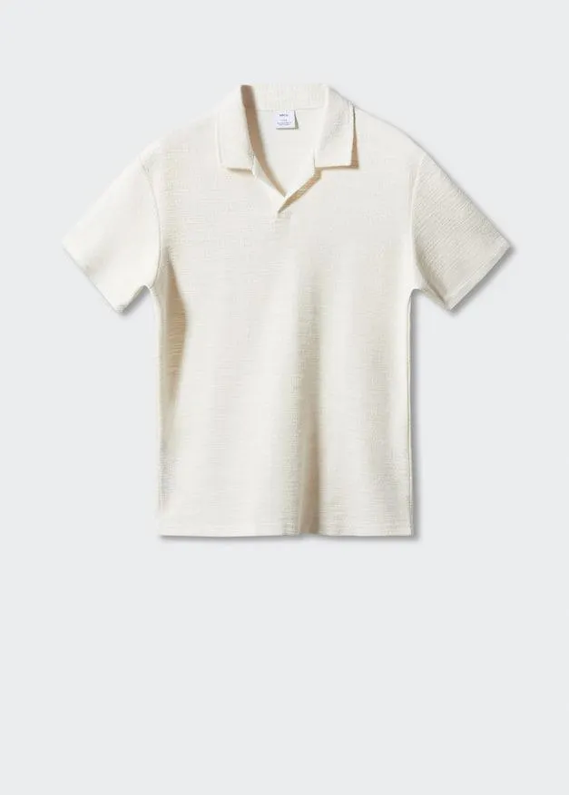 Polo estructura cuello bowling