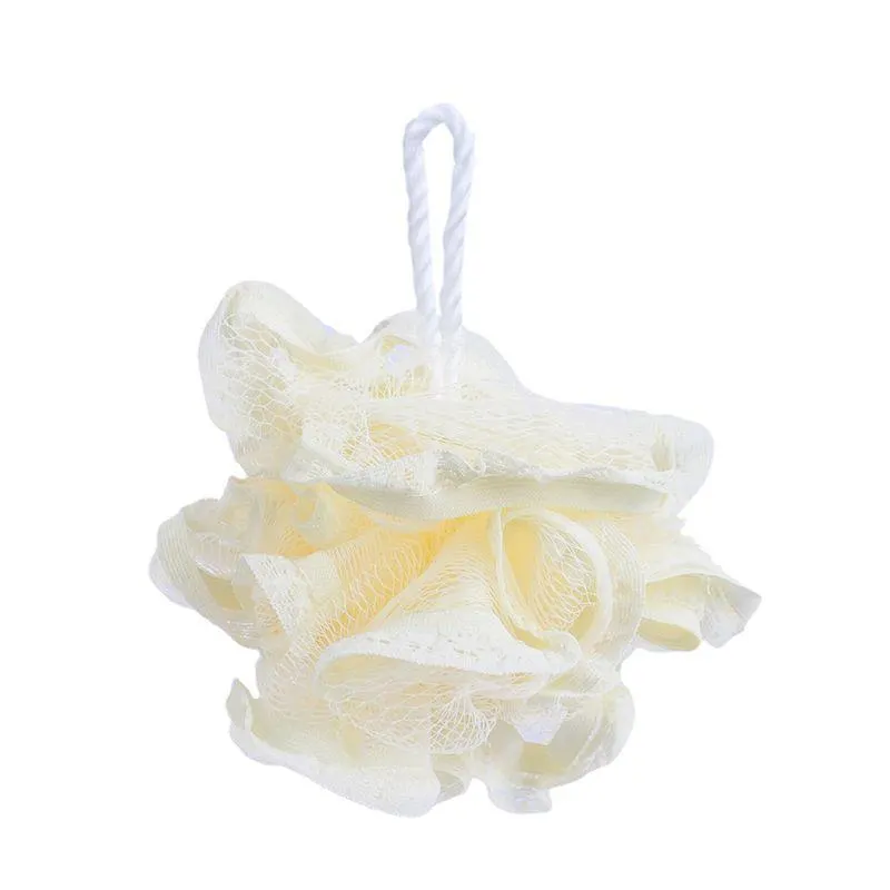 Esponja De Baño Malla Beige