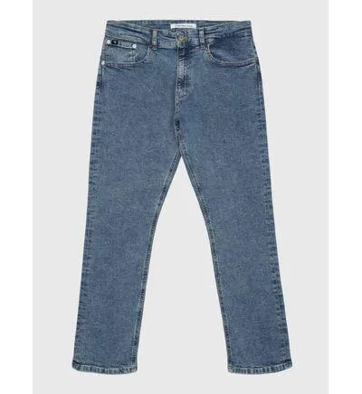Jeans Calvin Klein Deslavados Niño Azul