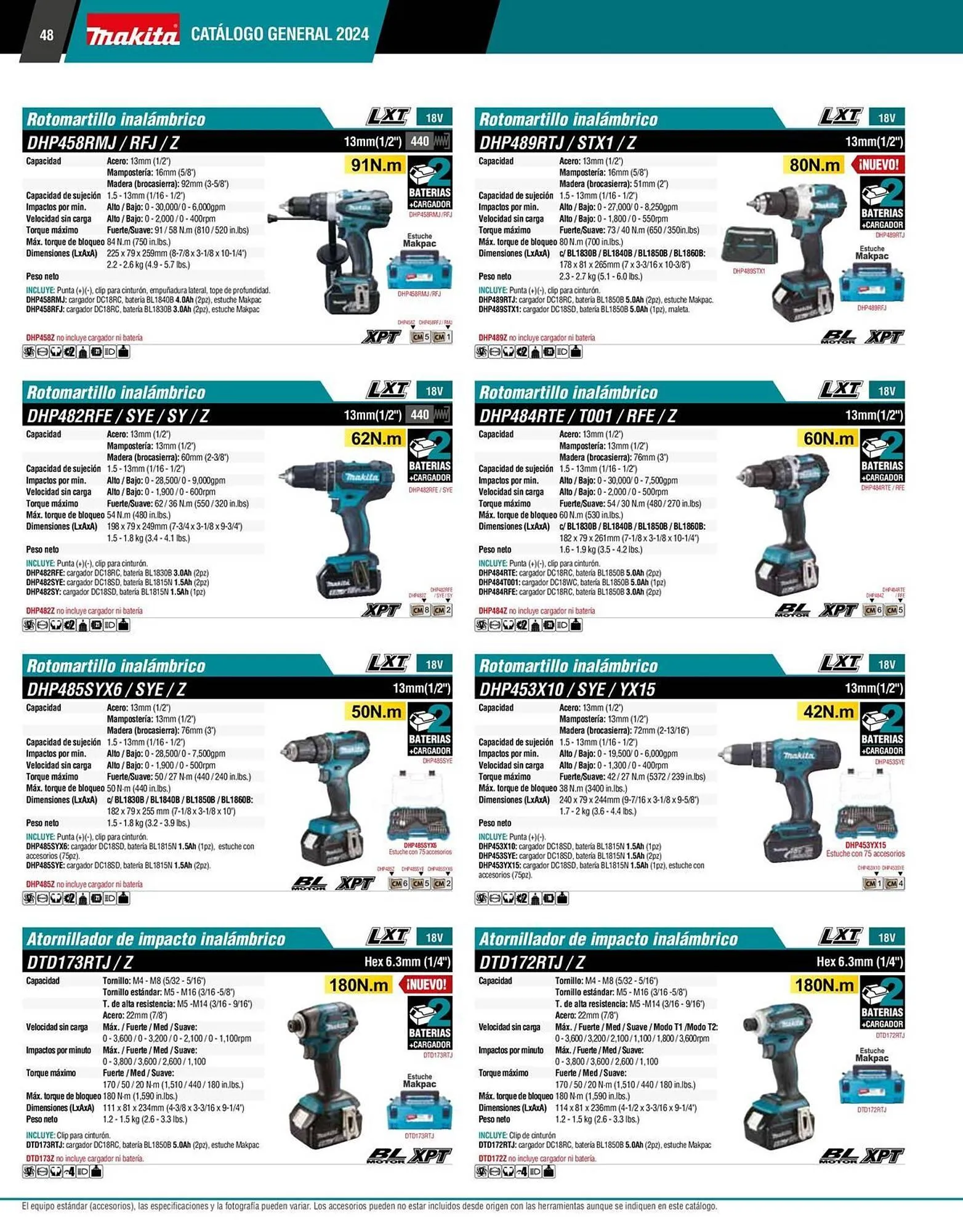 Catálogo de Catálogo Makita 12 de enero al 31 de diciembre 2026 - Pagina 48