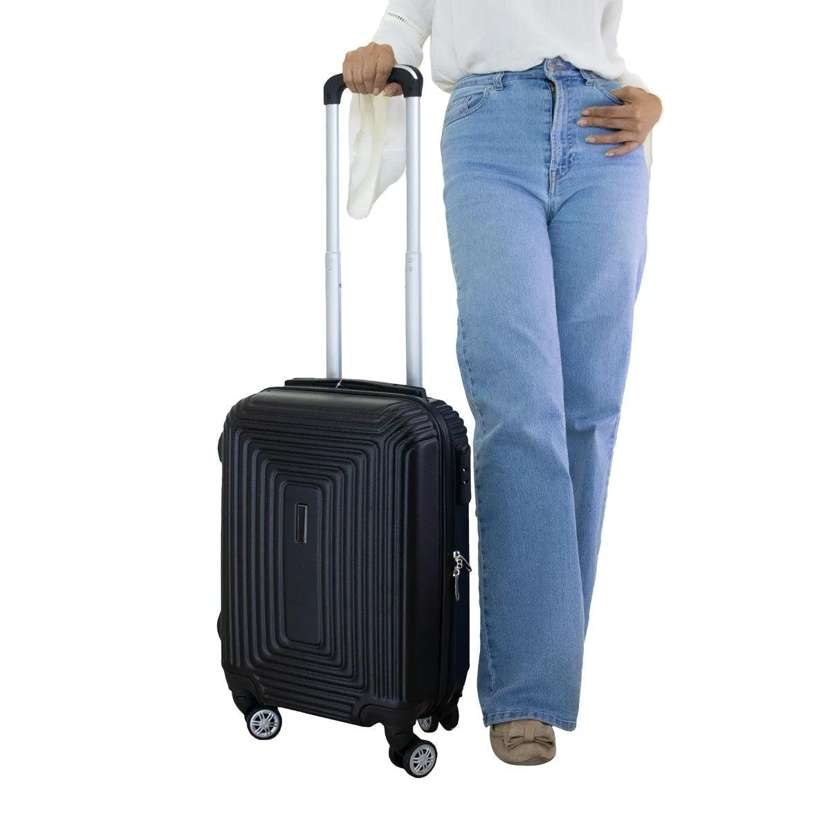 Maleta de Viaje Kabul, color Negro 34x21x50cm