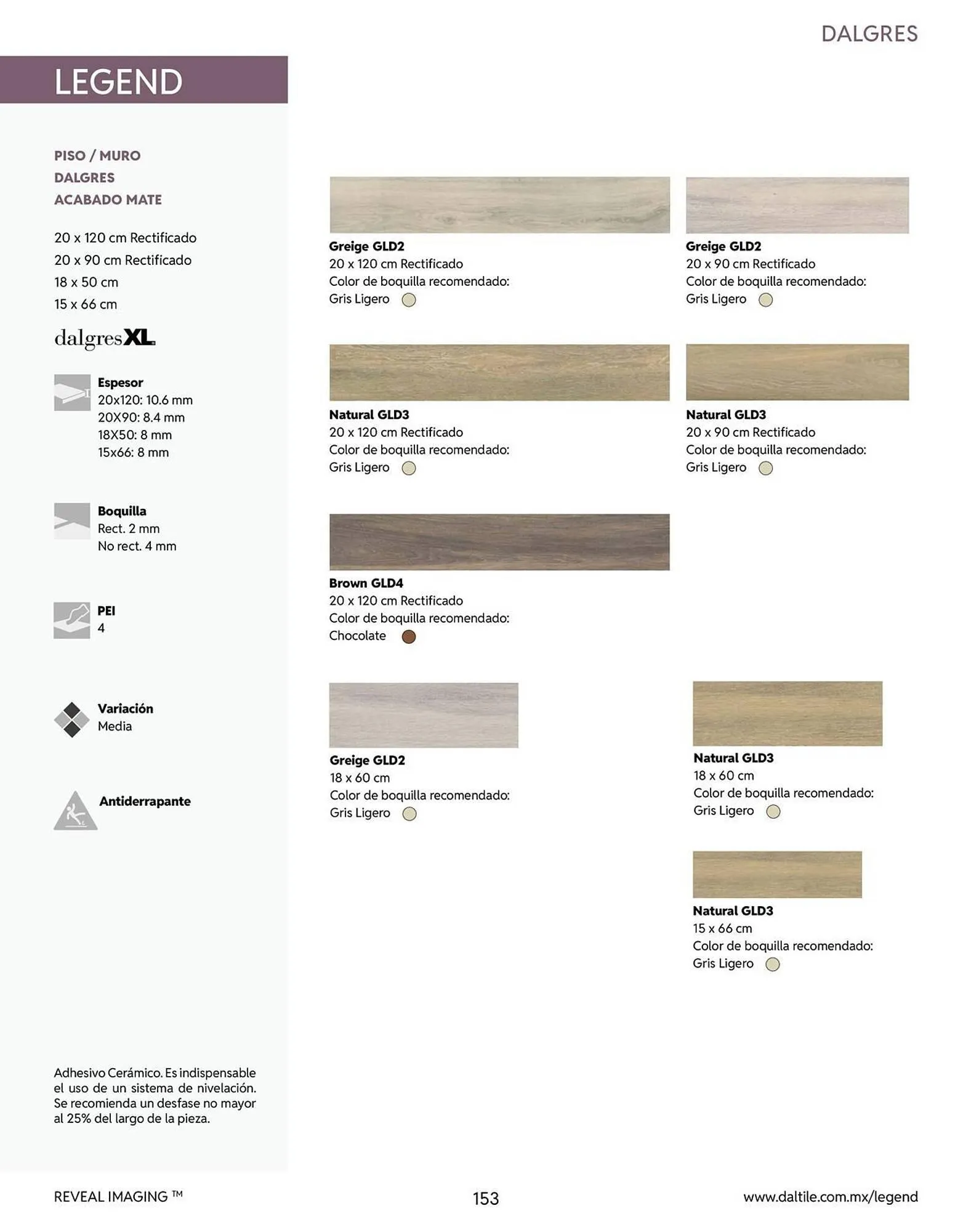 Catálogo de Catálogo Daltile 13 de enero al 31 de diciembre 2026 - Pagina 153