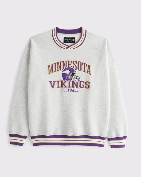 Minnesota Vikings Graphic Crew Sweatshirt