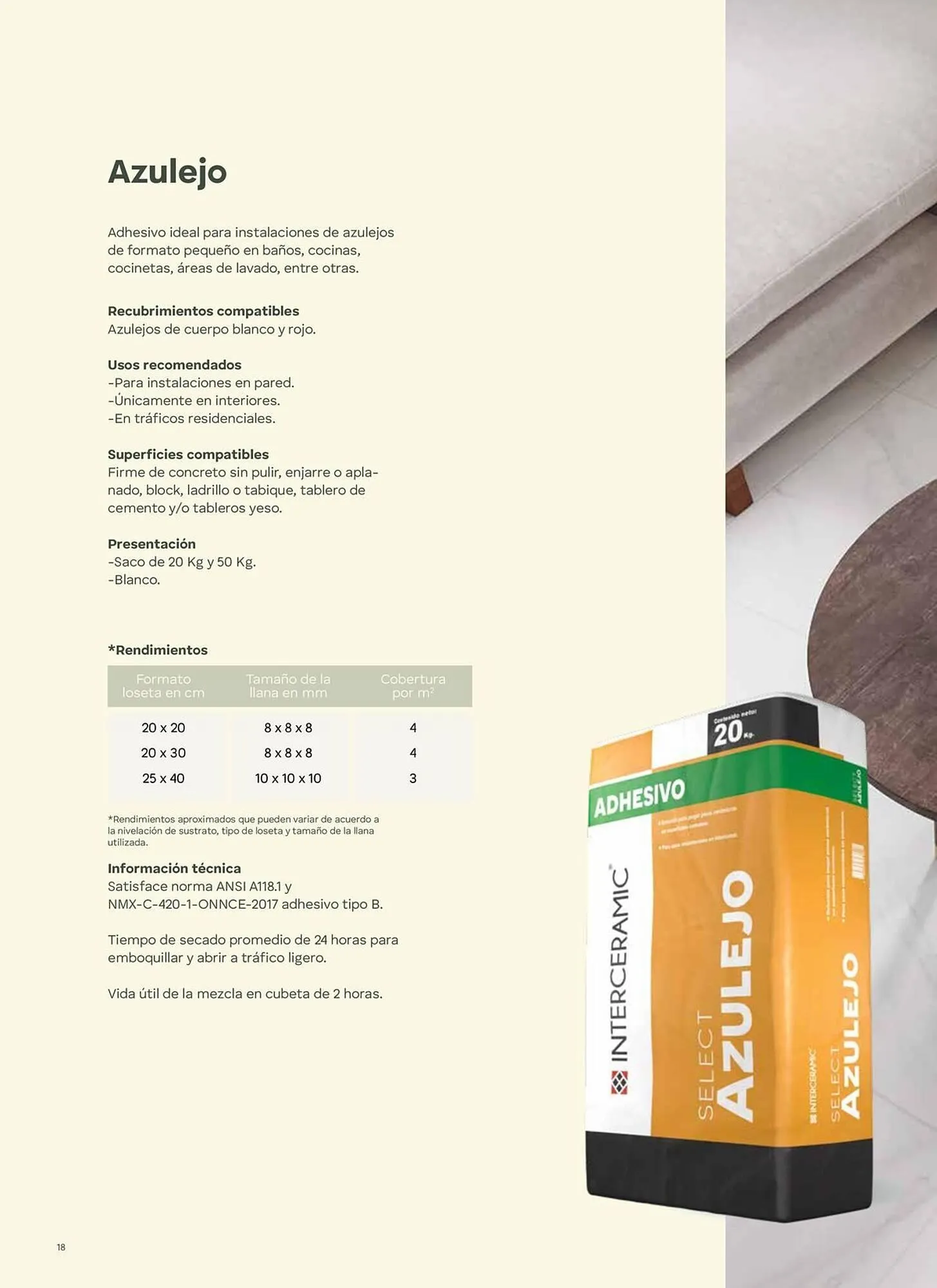 Catálogo de Catálogo Interceramic 3 de octubre al 3 de octubre 2026 - Pagina 18