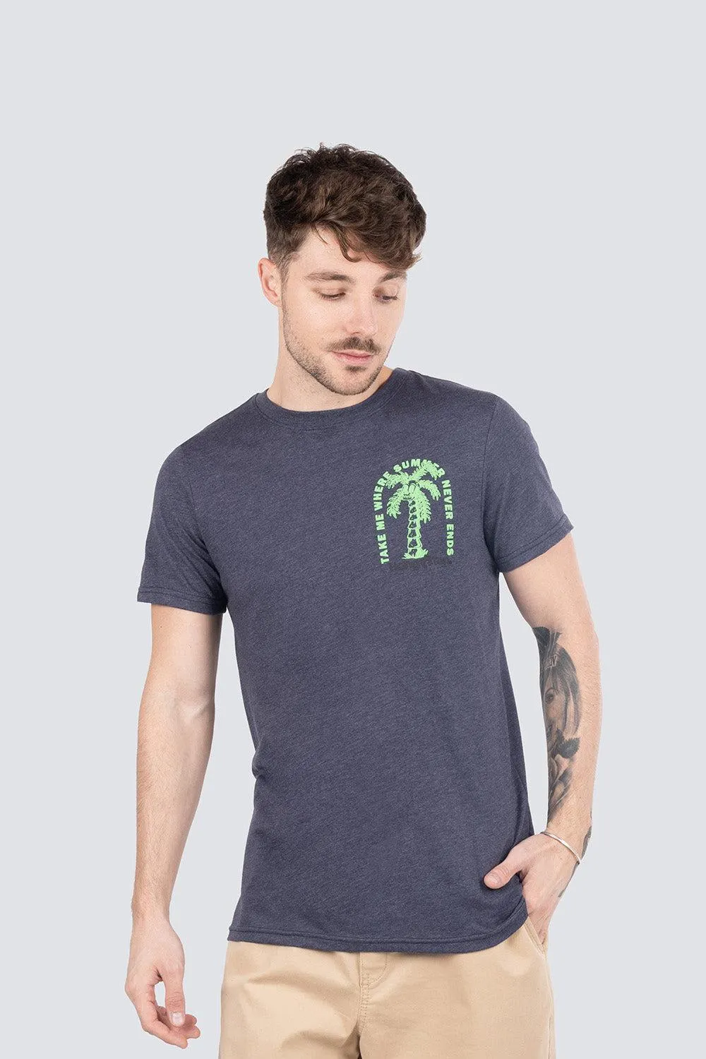 Playera con estampado en espalda