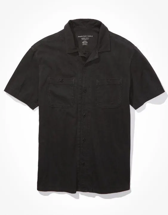 AE Camisa con Botones para la Piscina