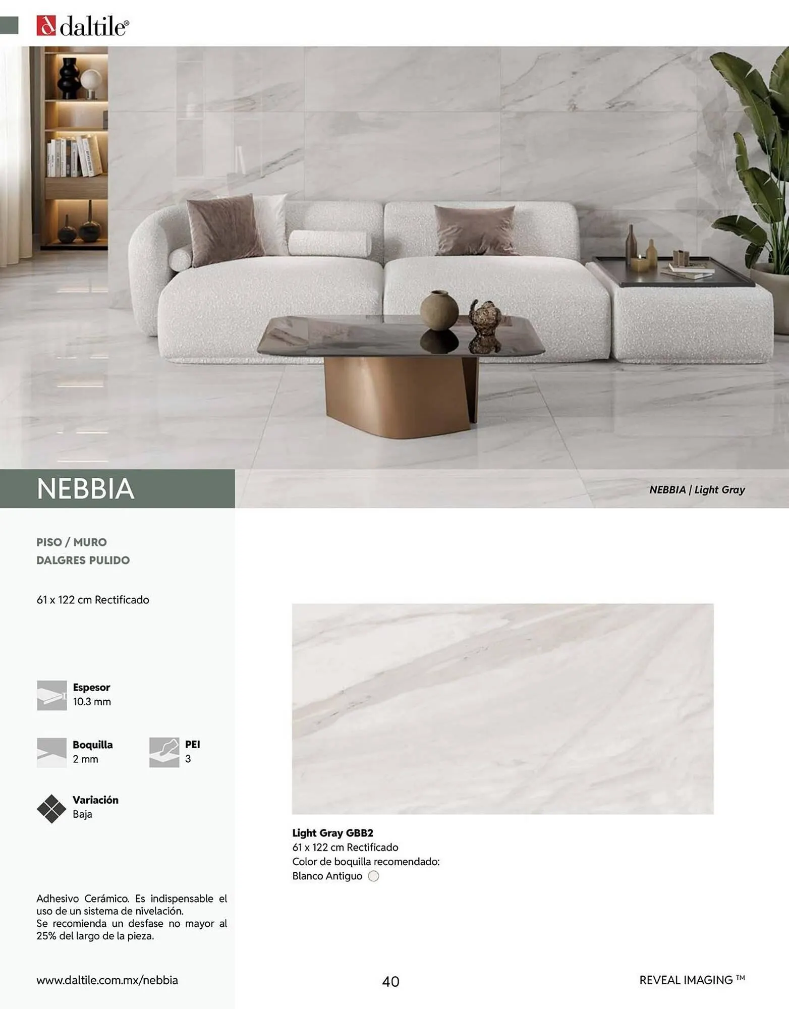 Catálogo de Catálogo Daltile 13 de enero al 31 de diciembre 2026 - Pagina 40