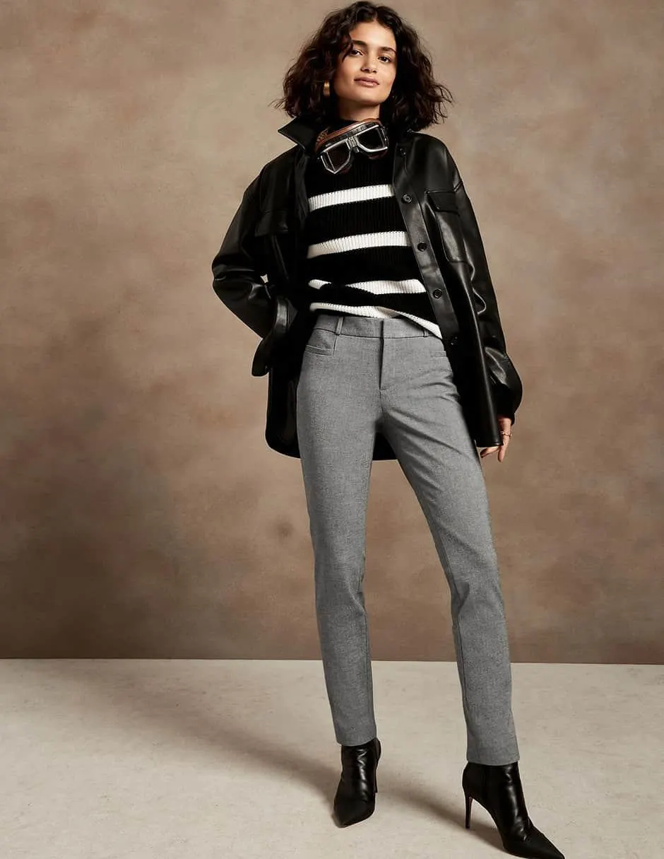 Pantalón capri straight para mujer