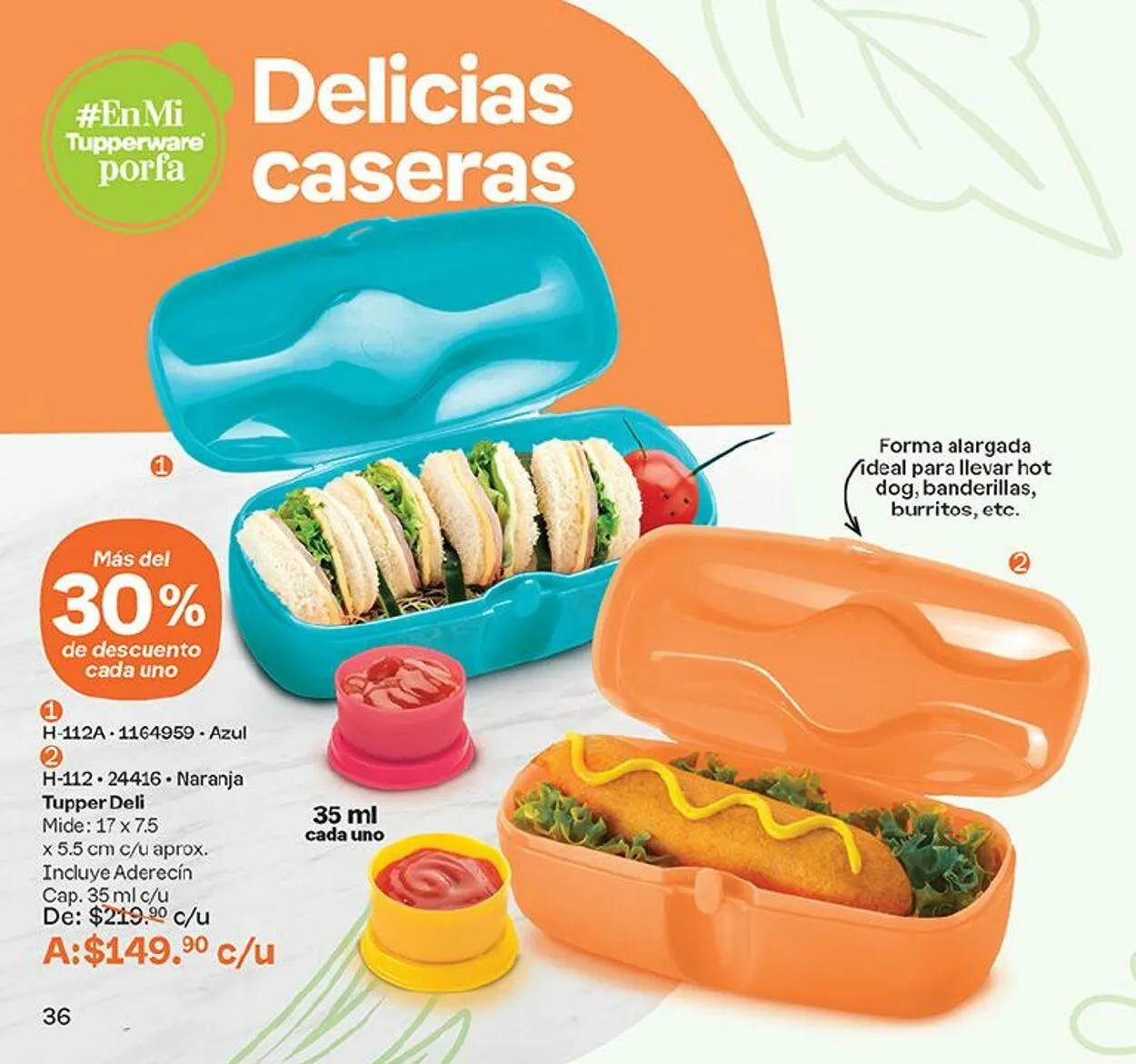 Catálogo de Tupperware 4 de septiembre al 16 de septiembre 2024 - Pagina 36