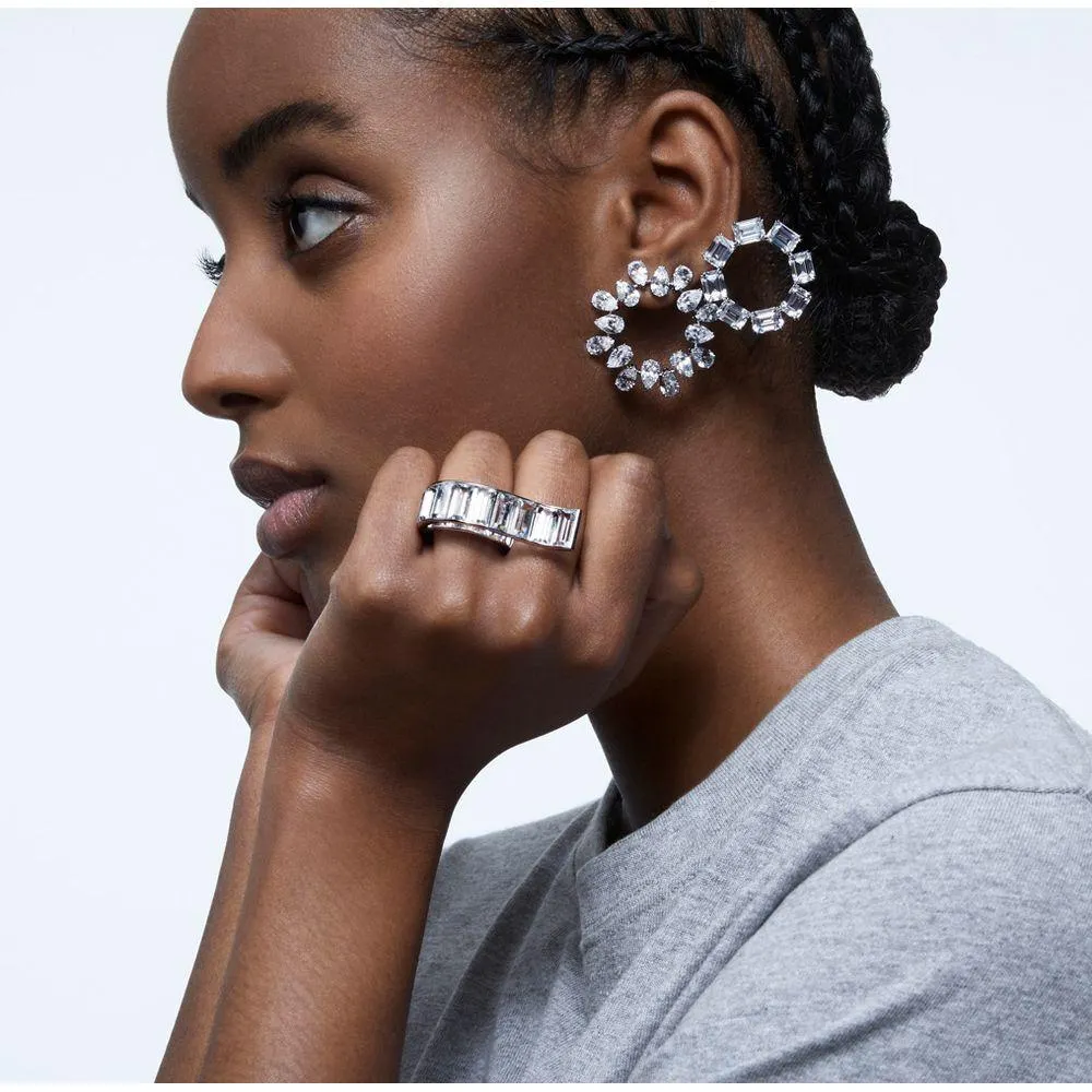 Anillo Matrix, Blanco, Baño de rodio