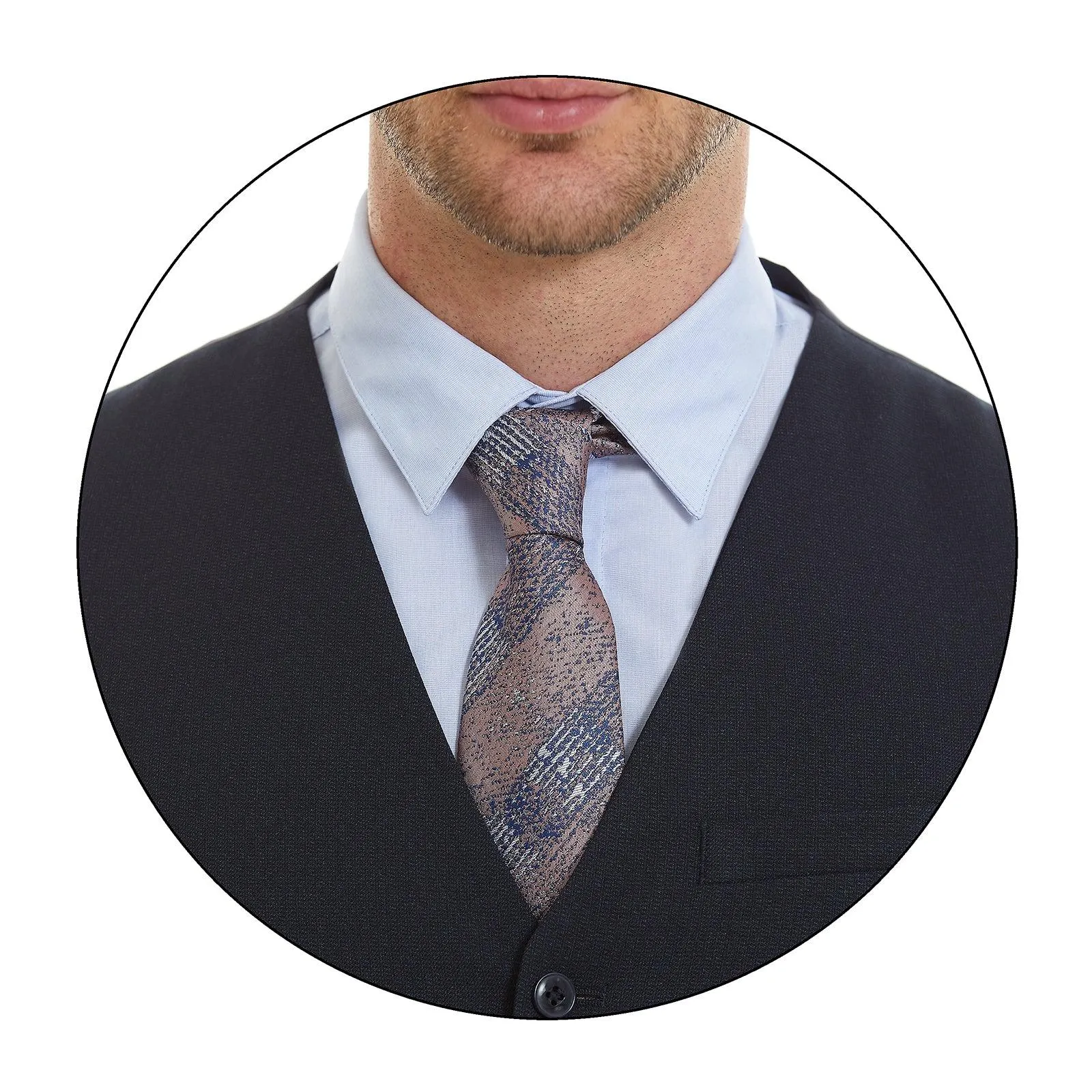 Chaleco separates en tejido liso Slim Fit