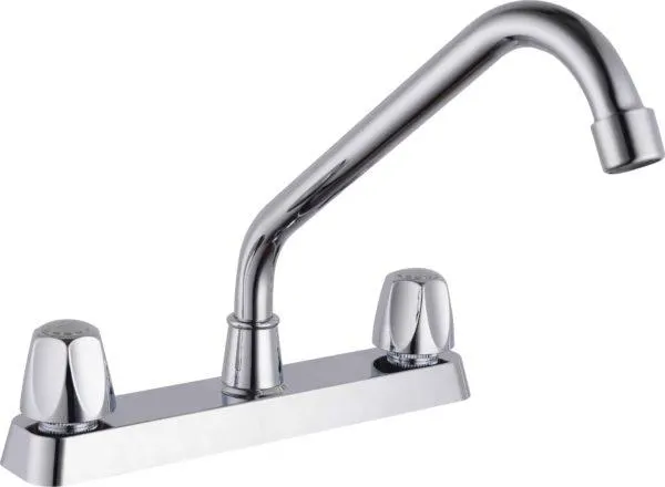 MEZCLADORA DUOMANDO PARA COCINA 8″ CROMADA AMANZI