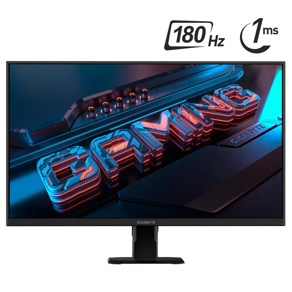 Monitor Gamer Gigabyte GS27FA / LED / 27 / Full HD / 180Hz / HDMI/DisplayPort / Negro / GS27FA