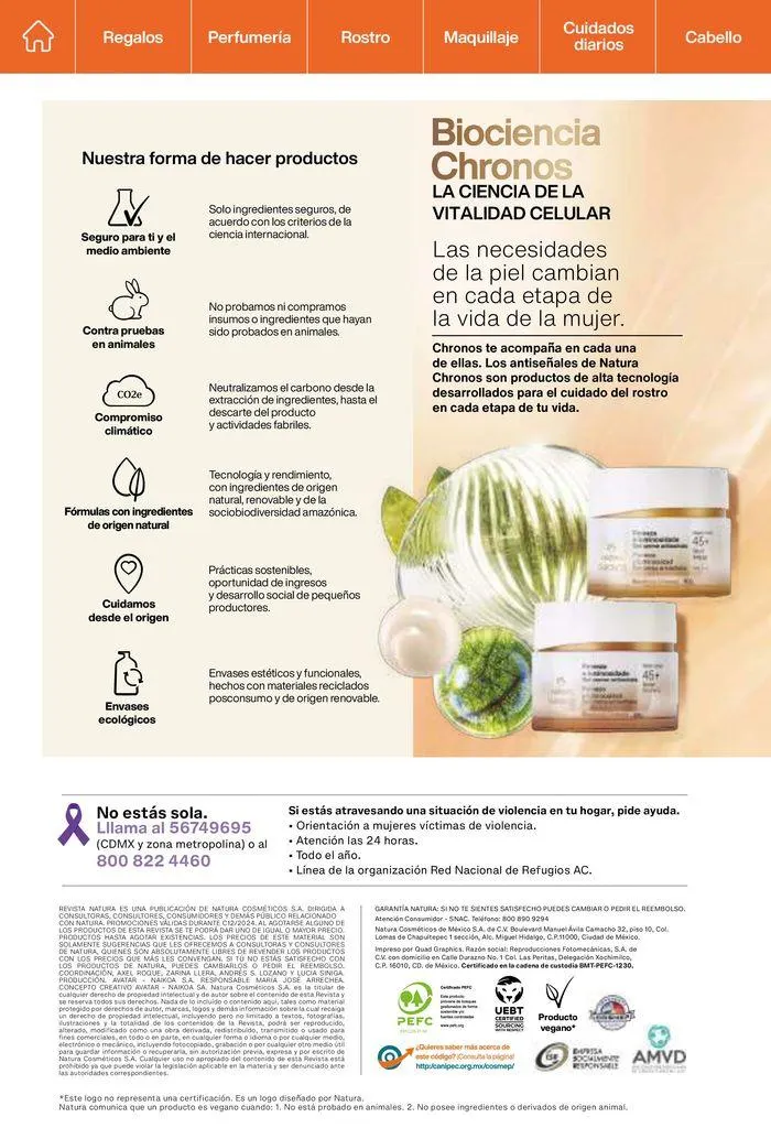 Catálogo de Revista Natura Ciclo 13 2024 30 de julio al 31 de agosto 2024 - Pagina 148