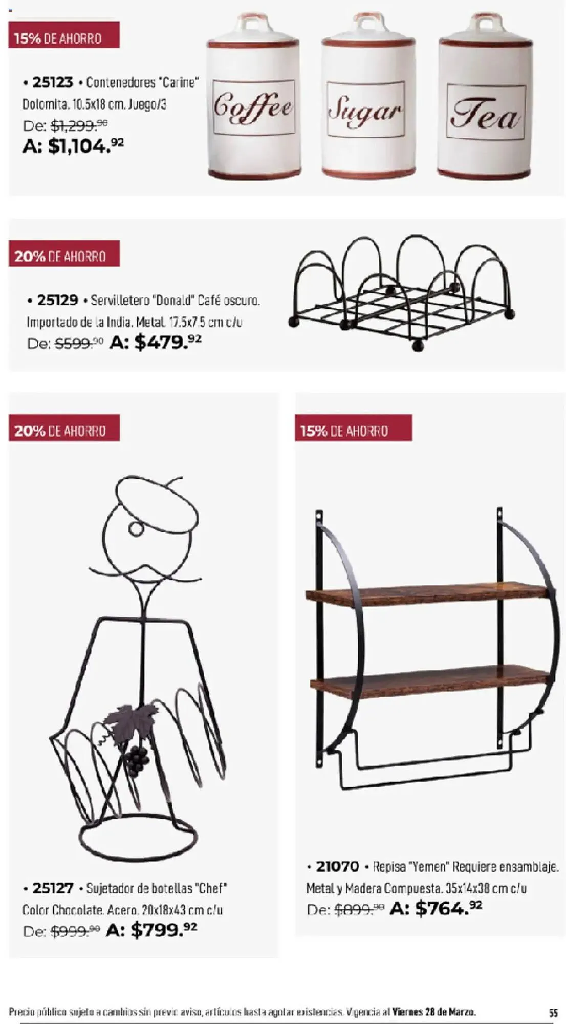 Catálogo de Catálogo Home Interiors 8 de marzo al 28 de marzo 2025 - Pagina 55