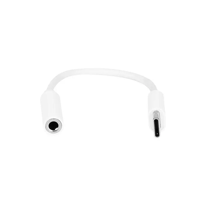 Adaptador Vorago Adp-209 De Usb-C A 3.5Mm Para Salida De Audio / Entrada Microfono Blanco