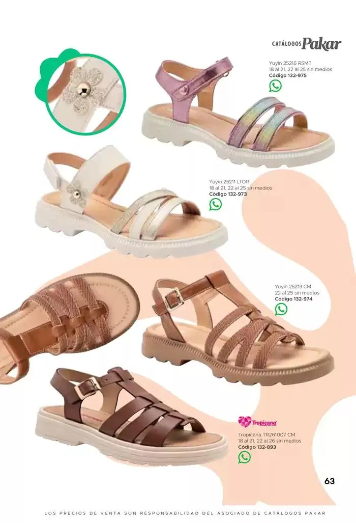 Catálogo de Pakar Sandalia 31 de enero al 31 de mayo 2025 - Pagina 63